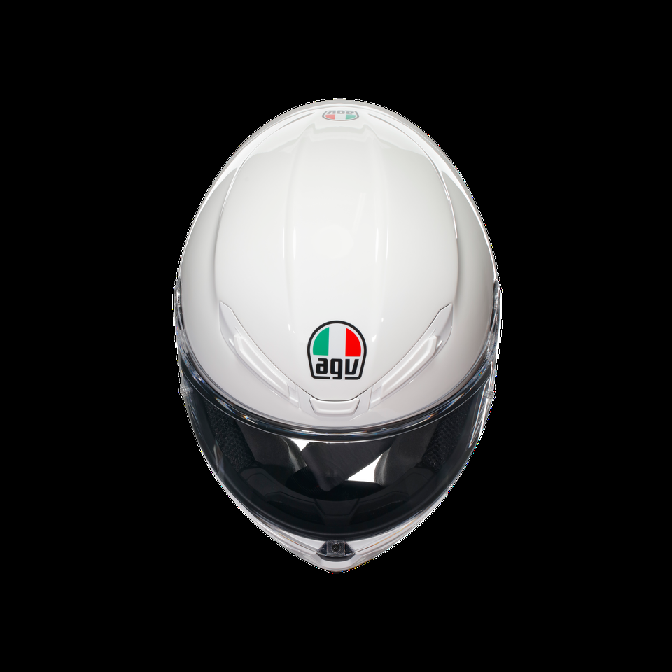 casco integral para motocicleta k6 s white dot e2206