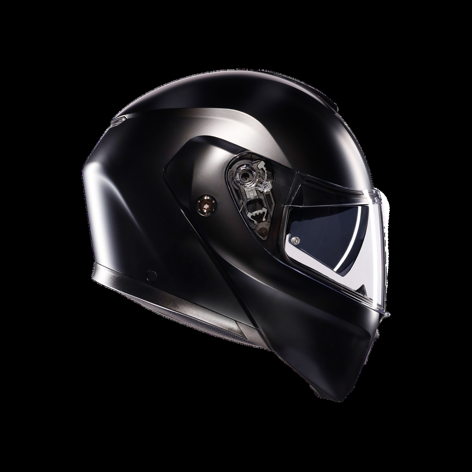 streetmodular mono mate negro casco para motocicleta con apertura frontal dote2206