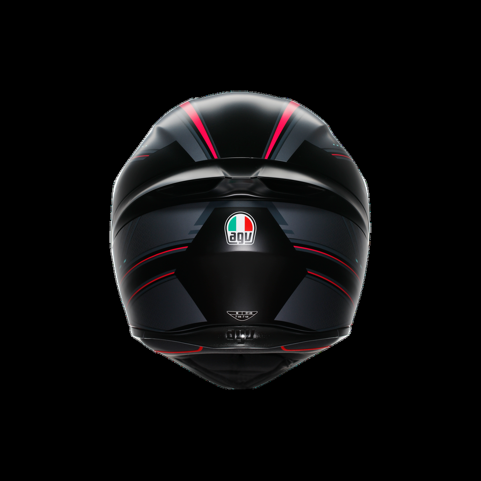 k1 s sling negro mate rosa casco integral para motocicleta dot e2206