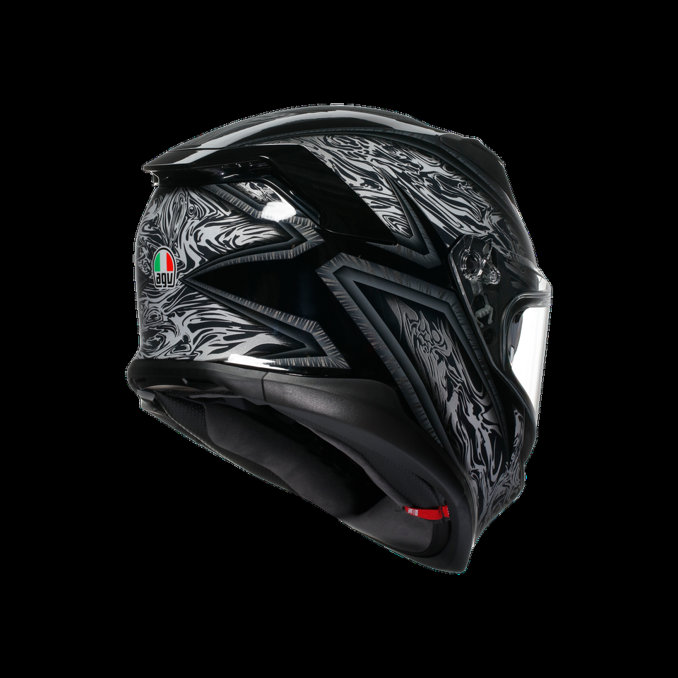 k7 mplk damascus blacksilver casco integral para moto dot e2206