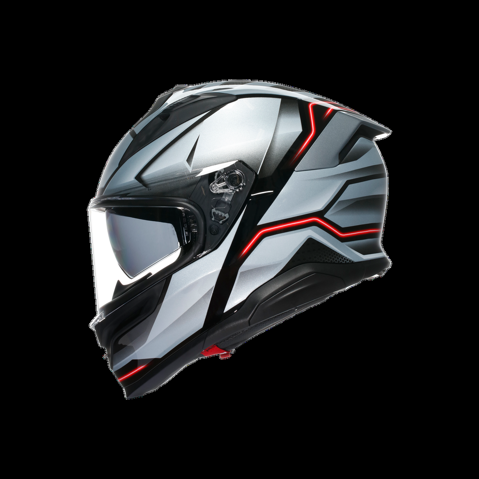 k7 mplk jaeger blacksilver casco integral para motocicleta dot e2206