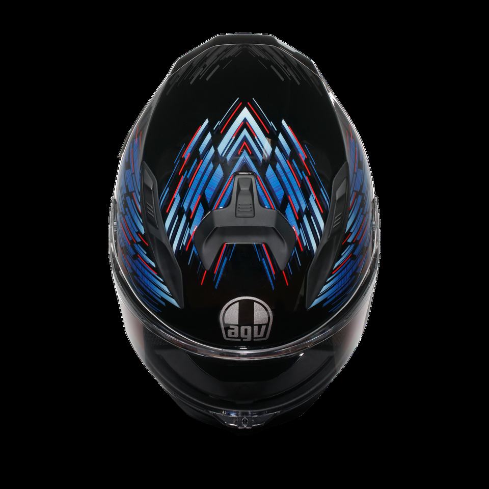 k7 mplk genisys negro azul gris casco integral para motocicleta negro dot e2206