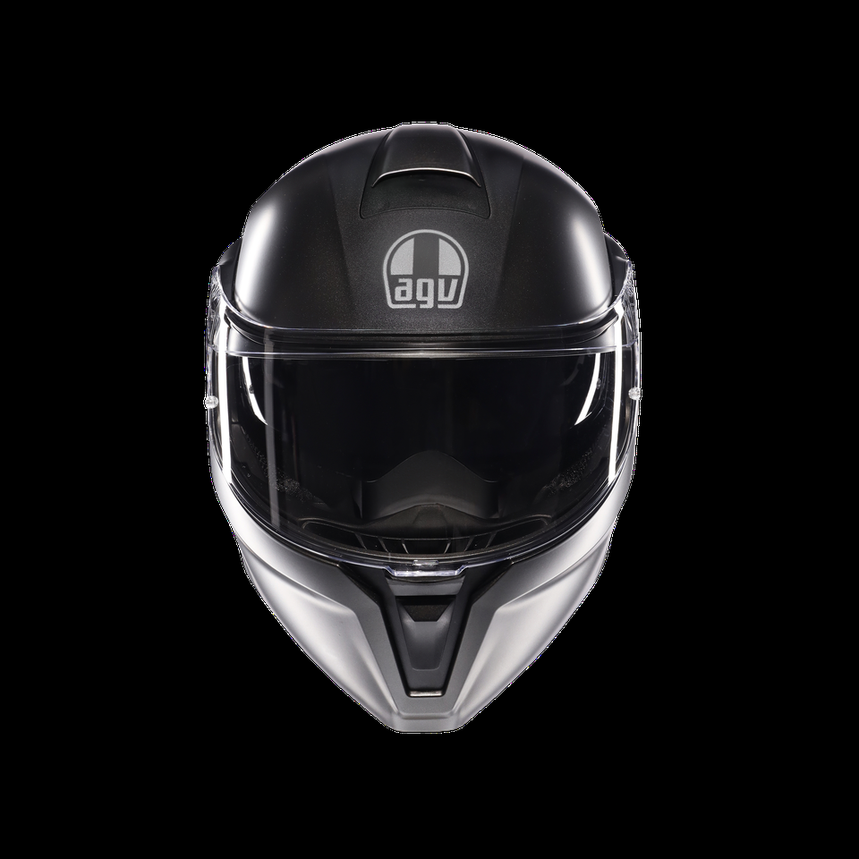 casco modular streetmodular mono mate asfalto gris para motocicleta con apertura frontal dote2206