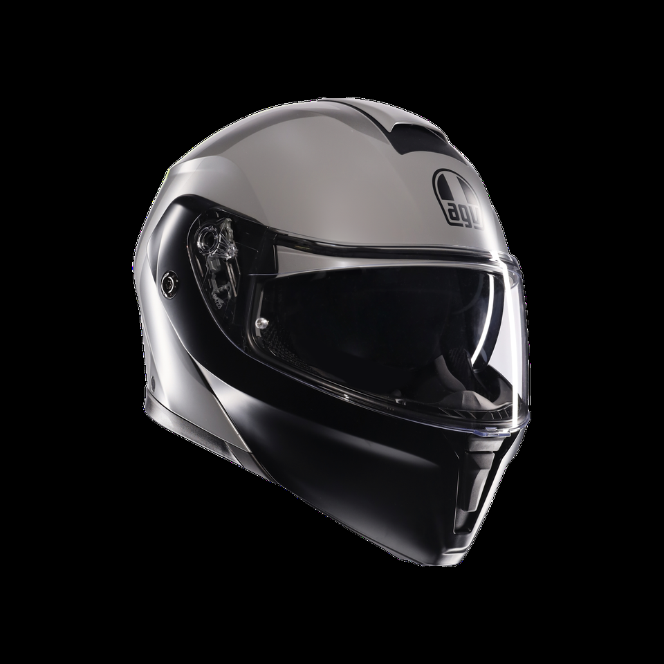 casco modular streetmodular resia mate gris-negroyel fluo para motocicleta con apertura frontal dote2206