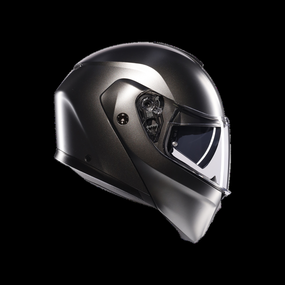 casco modular streetmodular mono mate asfalto gris para motocicleta con apertura frontal dote2206