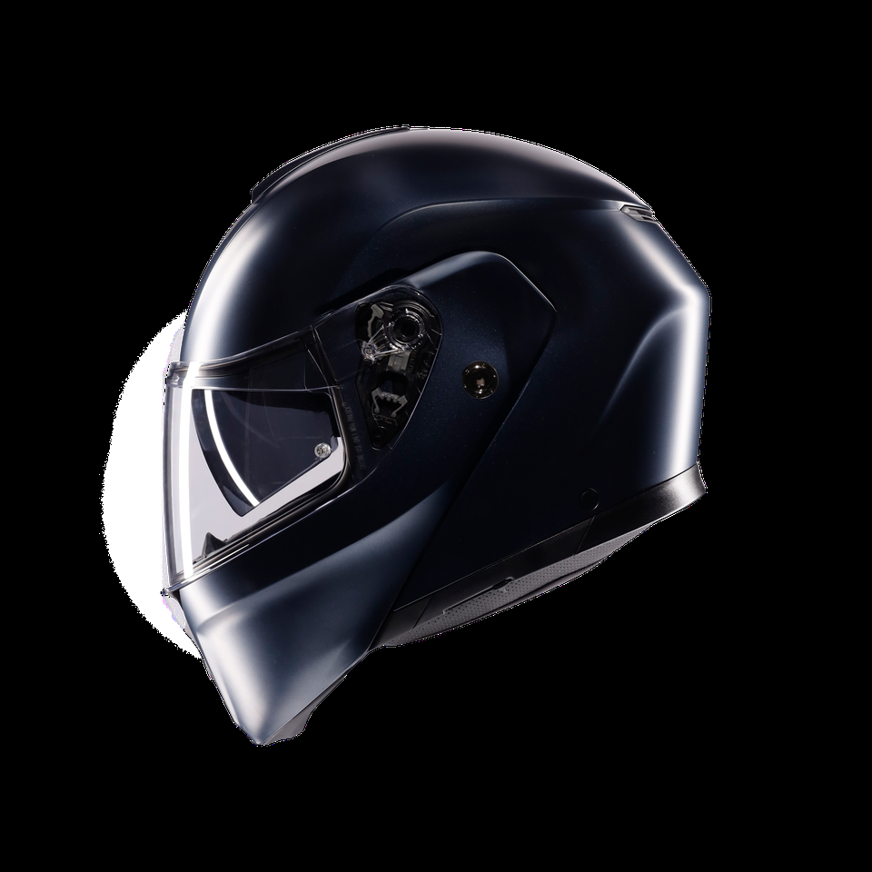 casco motociclista streetmodular mono mate profundo azul tipo flip-up dote2206
