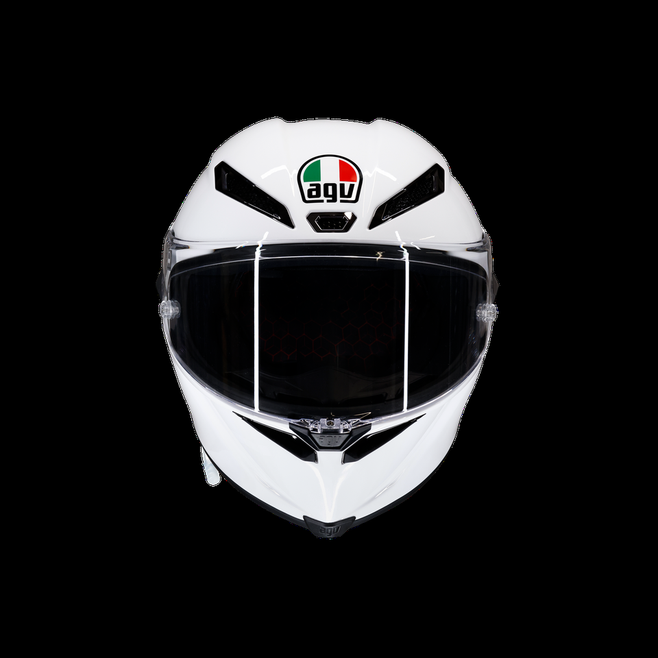 casco de moto fullface pista gp rr mono blanco e2206 dot