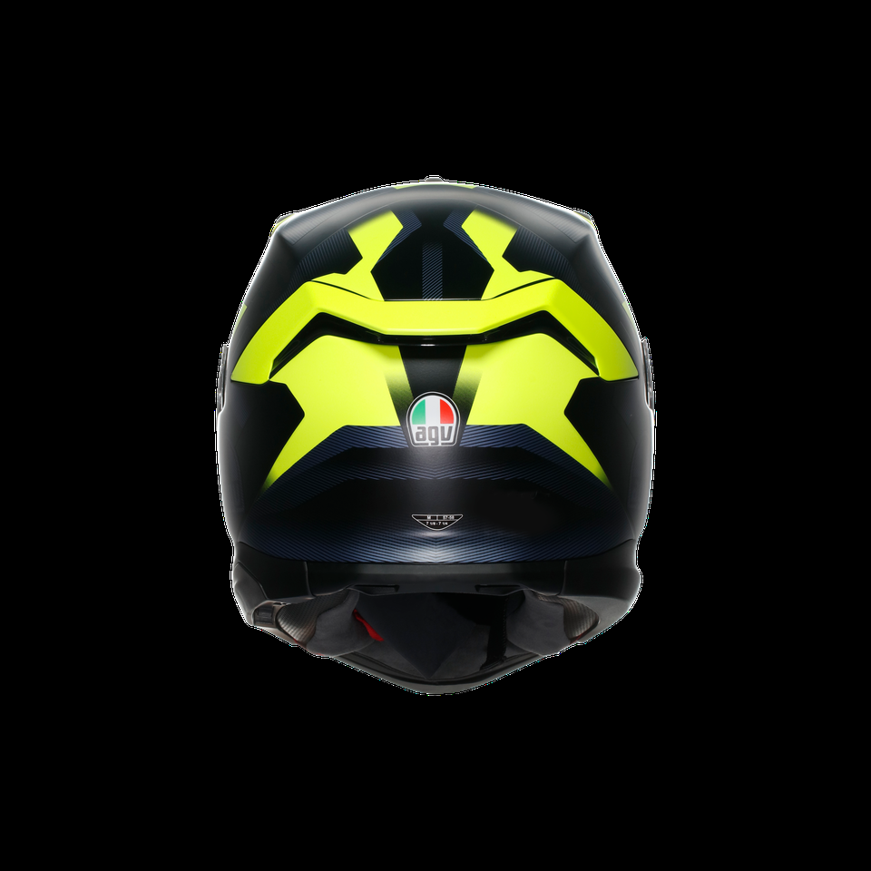 k7 mplk glimpse matt blackyellow fluo casco integral para motocicleta dot e2206