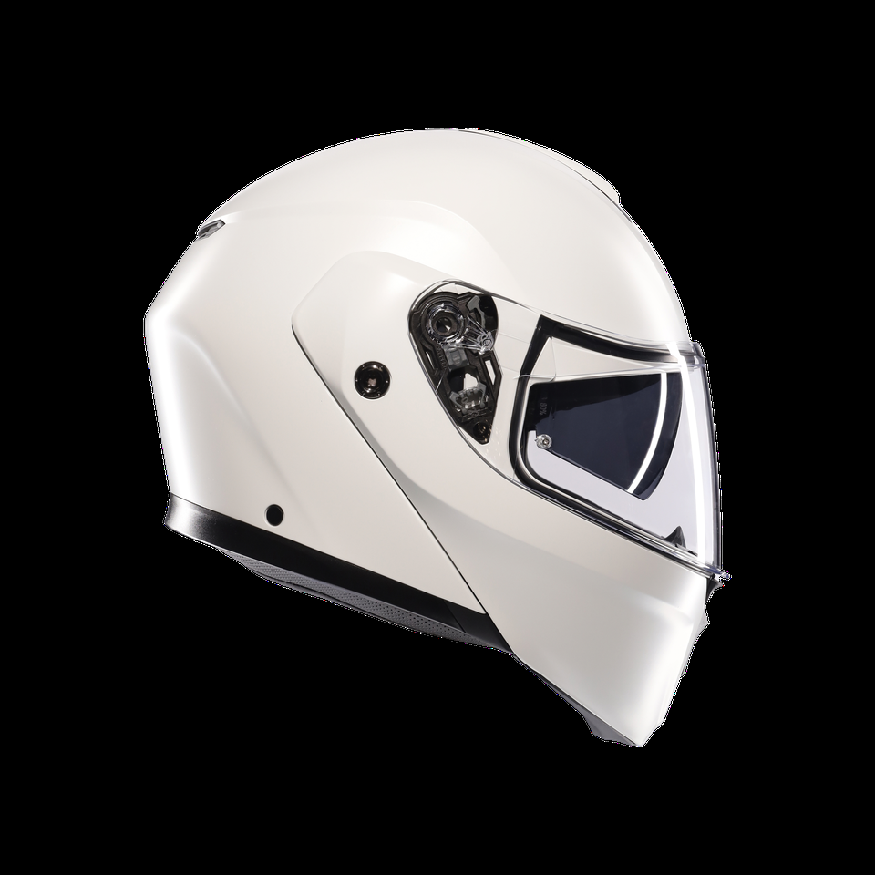 streetmodular mono mate negro materia blanco casco para motocicleta con visera plegable dote2206